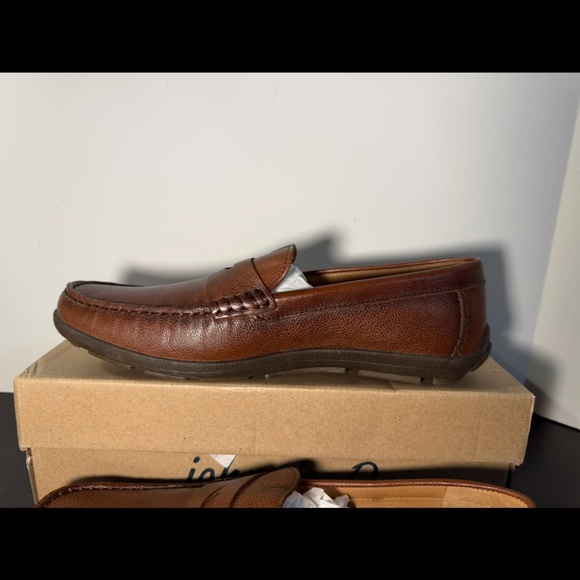 Johnnie-O Moxy Leather Penny Loafers Shoes Bourbon Brown Mens 10M main image 7